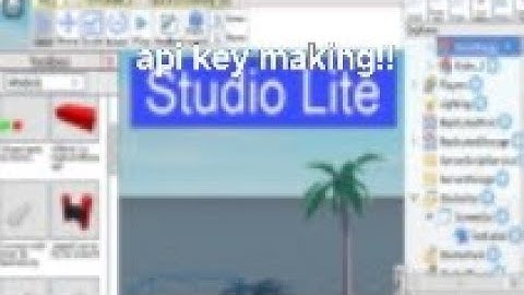 Showing how to make api key in roblox