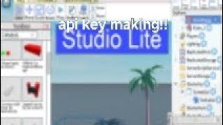 Showing how to make api key in roblox