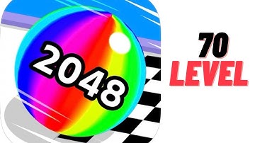 Ball Run 2048 - Gameplay 70 Level Android,ios game All Levels Walkthrough Mobile Game App