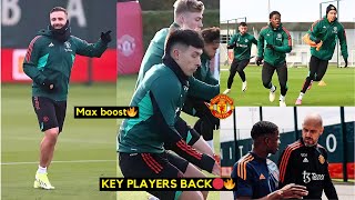 BREAKING✅Shaw, Martinez, Malacia, Varane: Man Utd Training | Injury news \& return dates