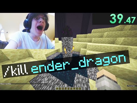 Minecraft Creative Mode Speedrun 1.16 [0:39] (WORLD RECORD)