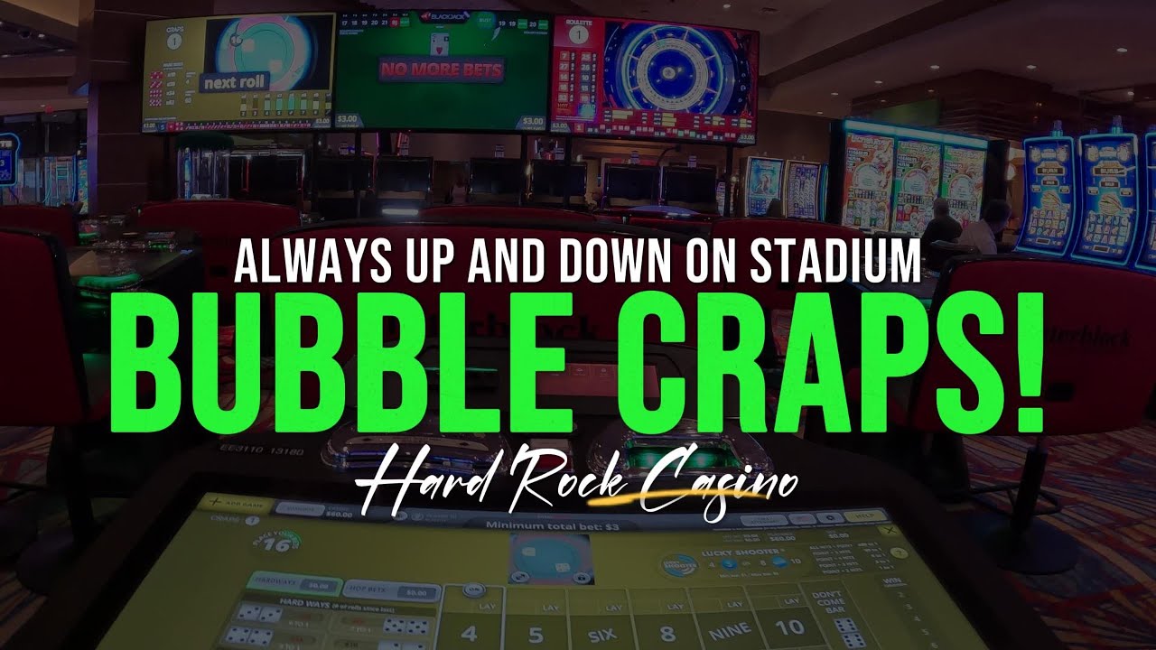 Had an intense BUBBLE CRAPS SESSION at Hard Rock Casino YouTube