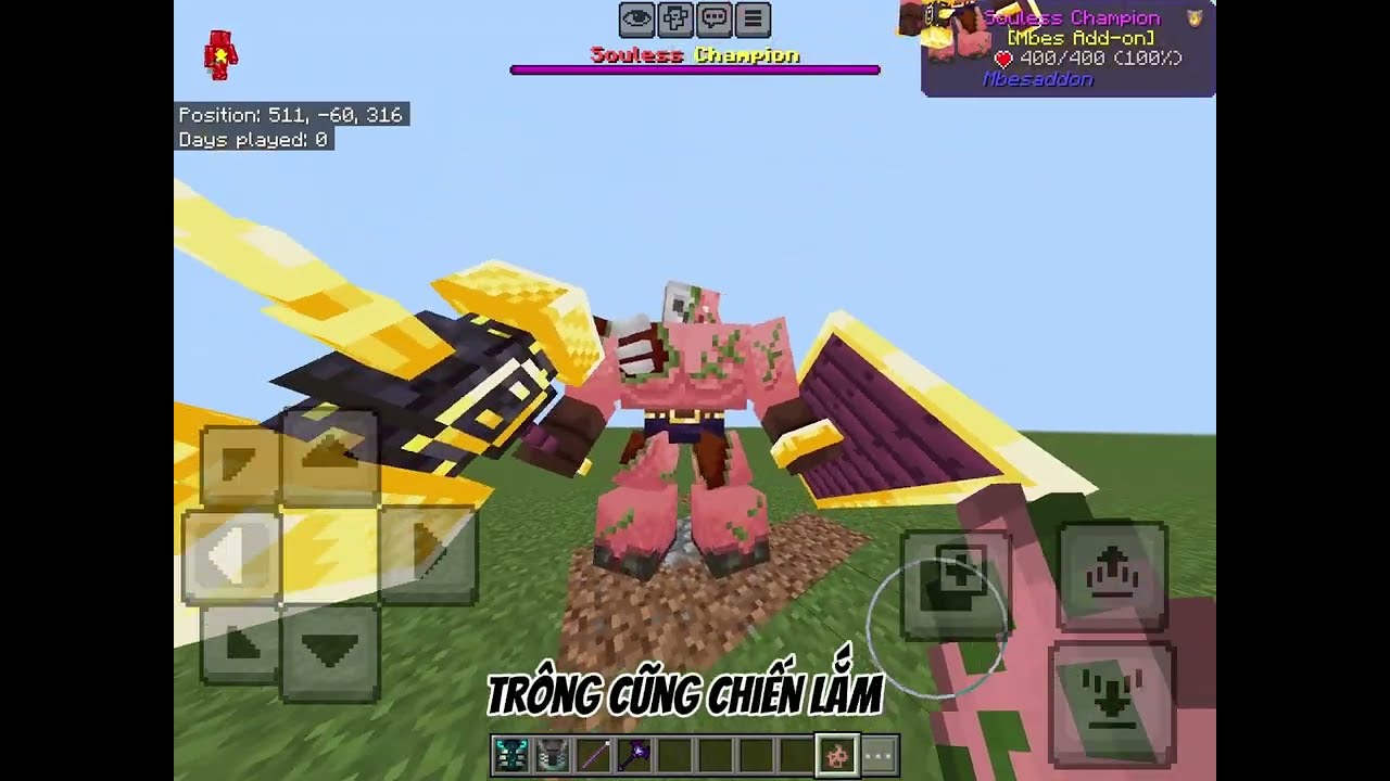 Showcase Souless Champion For bedrock edition!