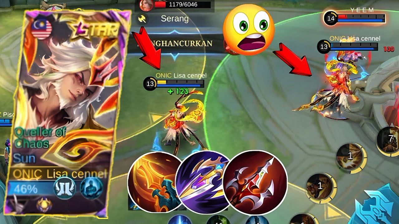 BERMAIN SUN DI MID LANE TERNYATA SERU BANGET❗ GAMEPLAY SUN TERBARU | BUILD TERSAKIT SUN | MLBB