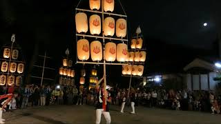 鴨都波（かもつば）神社　夏季大祭　ススキ提灯奉納