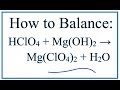 Balancing Chemical Equations Concepts