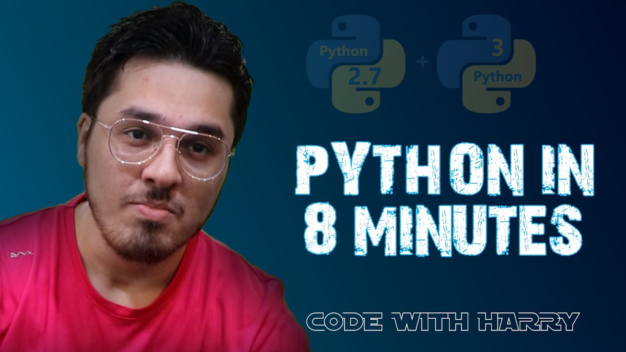 Python Tutorial in 8 Minutes (in Hindi) 🐍