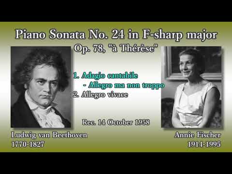 Beethoven: Piano Sonata No. 24, A. Fischer (1958