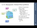 01 knapsack subset sum problem  dynamic programming classical example