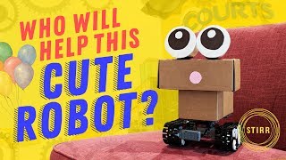 Who will help this cute robot find its way home at Courts Megastore Tampines?