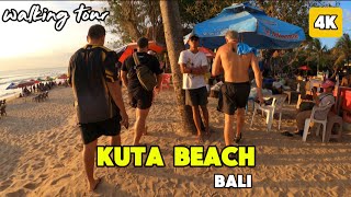 walking Around Kuta Beach  Real Time Atmosphere In Bali