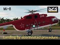 DCS World  - Mi-8  helicopter  - Landing by abbreviated procedure.   # 735