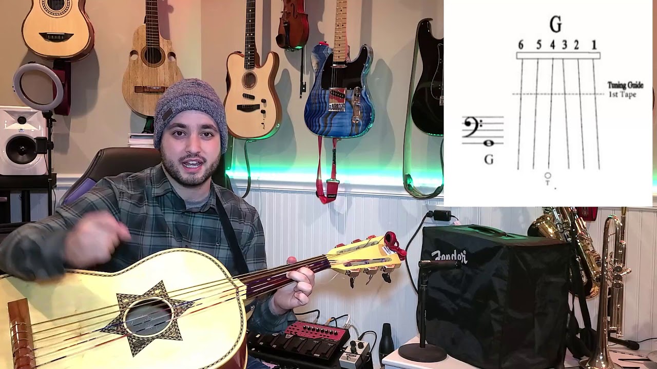 How to play the Guitarron Open Strings D, A and G YouTube
