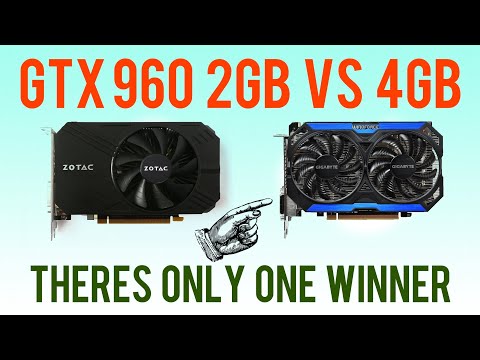 Video: Nvidia GeForce GTX 960 2GB Vs 4GB Pārskats