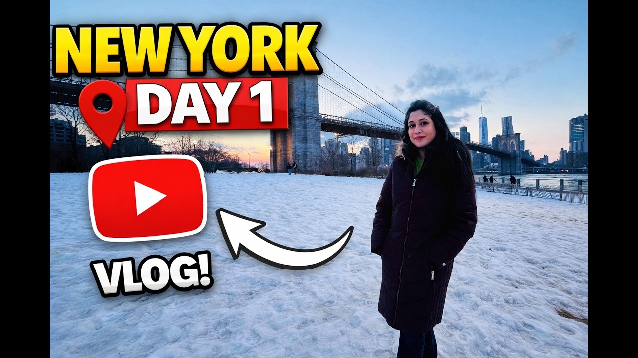 NEW YORK DAY 1 🇺🇸 | Brooklyn Bridge TO Times Square!