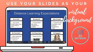 Use your Slides Presentation as a Virtual Background!