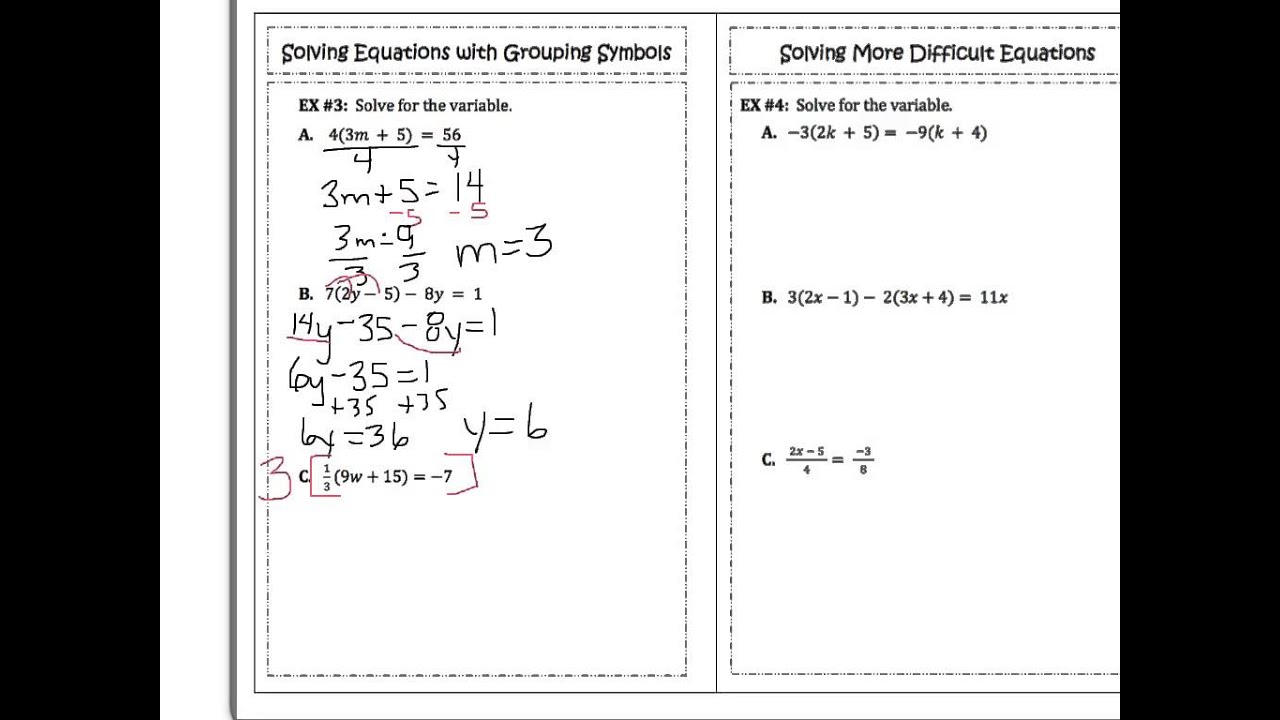 algebra 2 1.3 homework