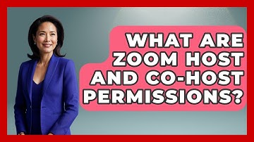 What Are Zoom Host And Co-host Permissions? - Virtual Communication Hub