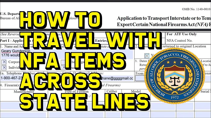 How To Travel With NFA Items Across State Lines