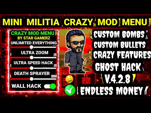 Mini Militia v4.2.8 Crazy Mod Menu