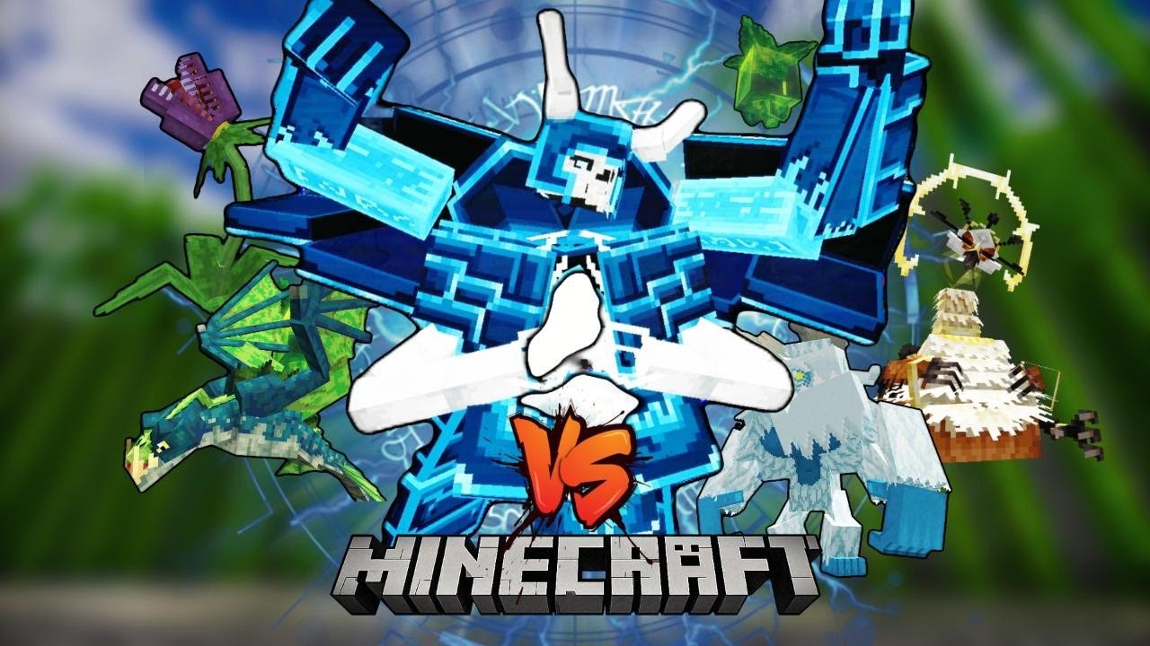 The Immortal  vs Mobs from Mowzie's Mobs #minecraft #mods #gaming #java #minecraftmobbattle