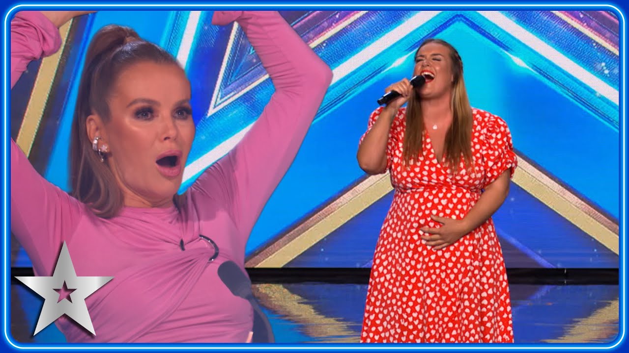 Pregnant mum-to-be WOWS with astonishing vocals | Auditions | BGT 2023