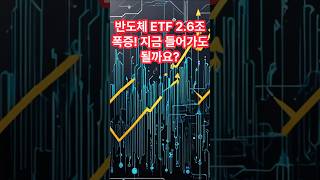 반도체 ETF 2 6조 폭증 지금 들어가도 될까요?#반도체ETF급증 #AI투자전략 #TIGERETF #KODEXETF #50대재테크 #ETF수익률 #삼성전자ETF