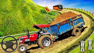 Heavy Tractor Trolley Cargo Simulator 3D - Farming Cargo Driver - Android Gameplay screenshot 4