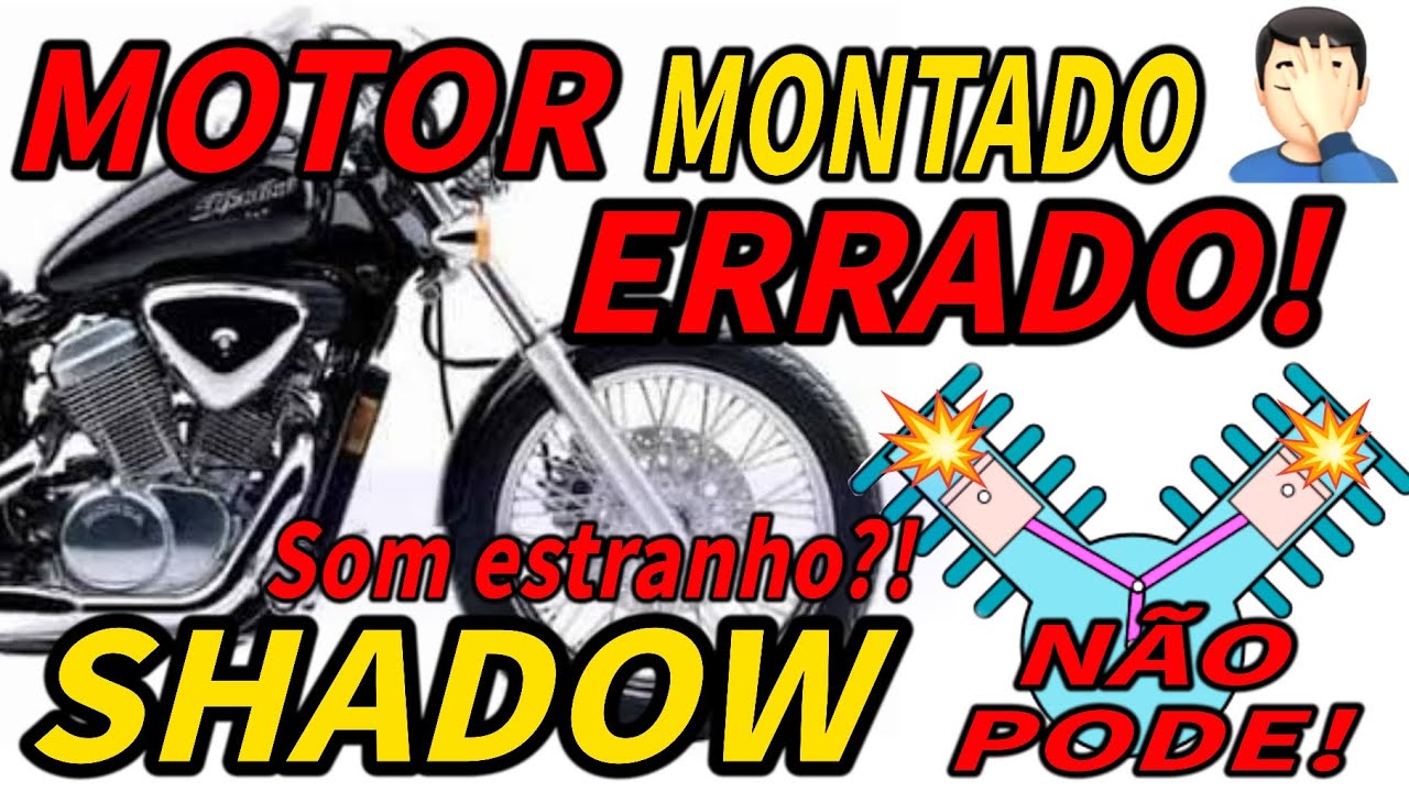 Shadow 600 - Som estranho? Motor montado errado! Como por no ponto? Comando - Motor V2 Vt600c vlx600