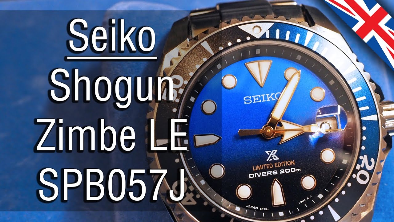 Seiko Shogun Zimbe SBP057J Limited Edition: my review (English version) -  YouTube