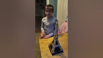 How to Build The Eiffel Tower 3D Puzzle 🗼🇨🇵❤️ #eiffeltower #puzzle