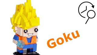 go Super Saiyan Goku Brickheadz | Speed Build & Review | Loz 1433 screenshot 4