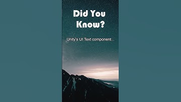 Setting Text in Unity - UI Text Component Basics