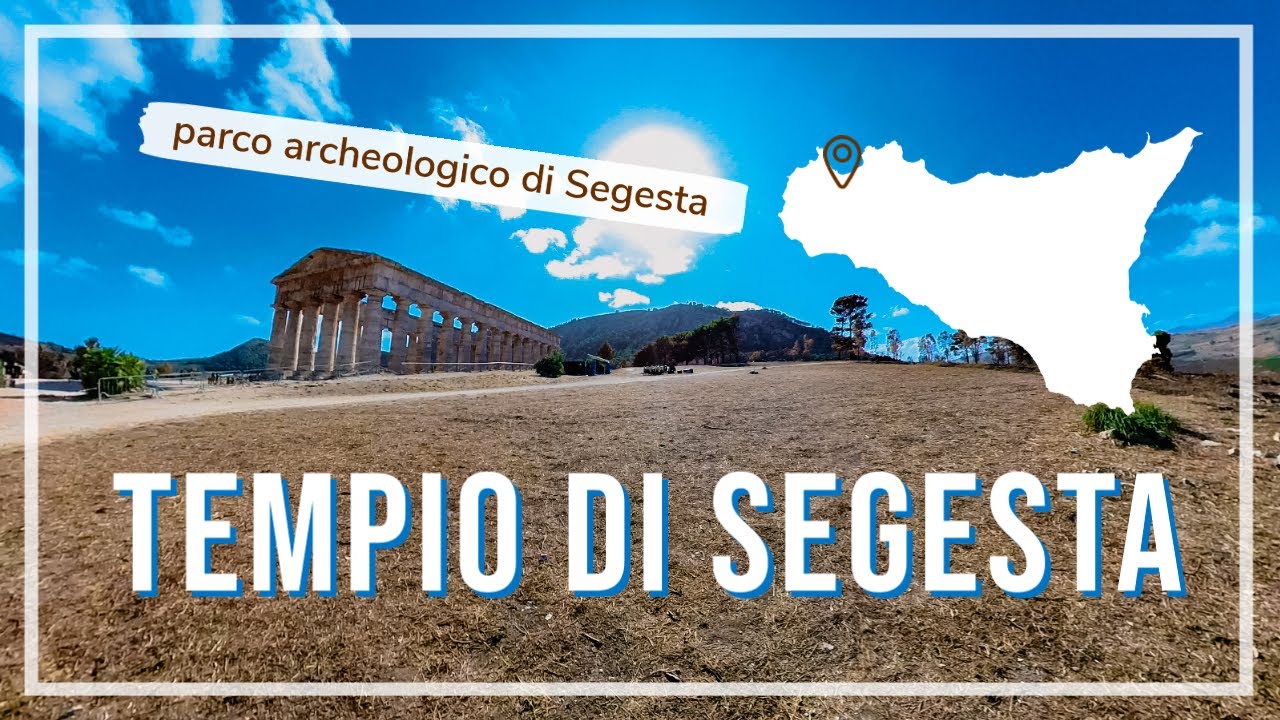 TEMPIO DI SEGESTA Sicilia - parco archeologico di Segesta - temple of Segesta Sicily Italy 4k