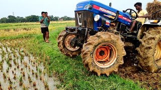 Powertrac Euro 45 Plus trolley performance in mudy field || Tractor Help