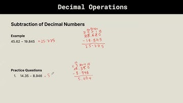 GED Math Unit 4.2: Arithmetic Operations of Decimal Numbers
