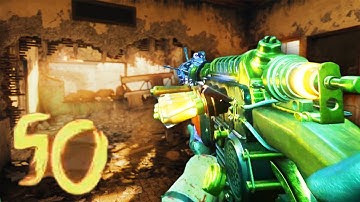 VERRUCKT REMASTERED: ROUND 50 SPEEDRUN! - BLACK OPS 3 ZOMBIES CHRONICLES GAMEPLAY!