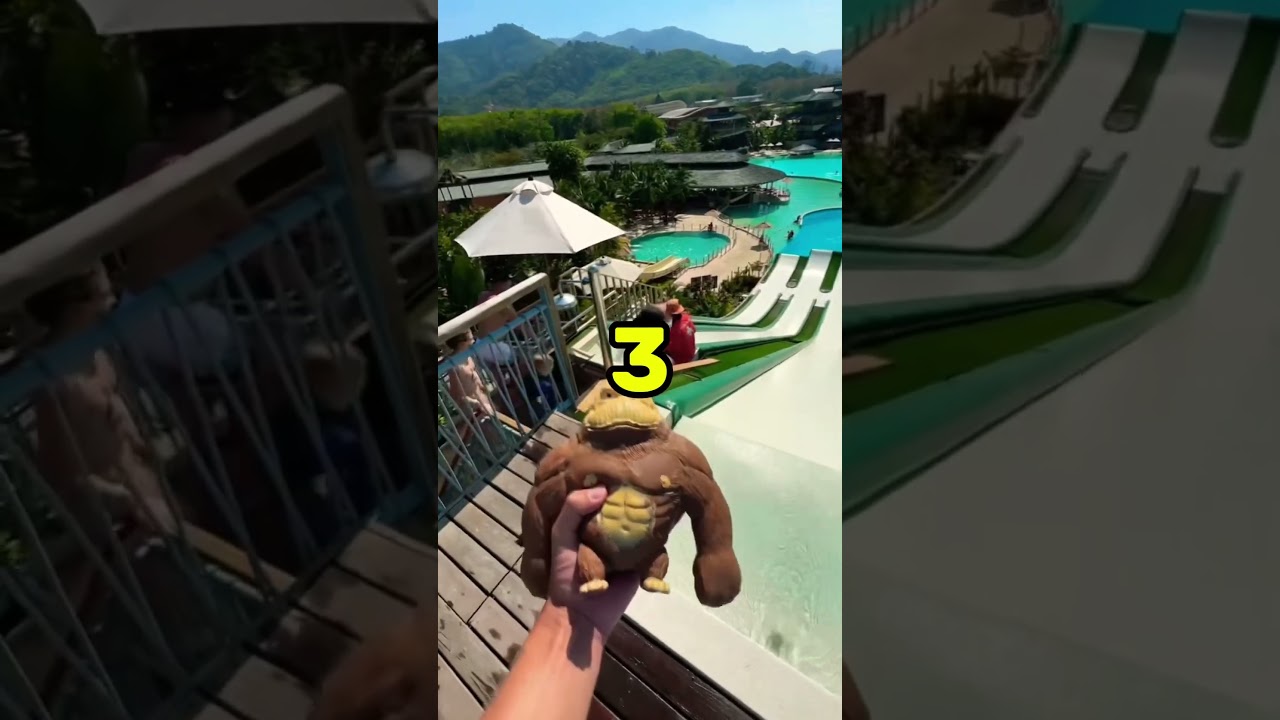 Top 5 Hilarious Water Slides. Monkey and Girl 