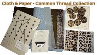 Cloth & Paper Common Thread Collection Haul | Minimal Planner + Stationery