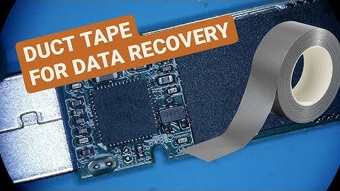 duct tape is a great data recovery tool