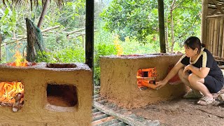 Details Of Building A Large Multi-Functional Wood Stove - Thanh farm life
