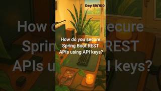 Day 59/100: How do you secure Spring Boot Rest APIs Using API Key?#100dayschallenge #java #interview