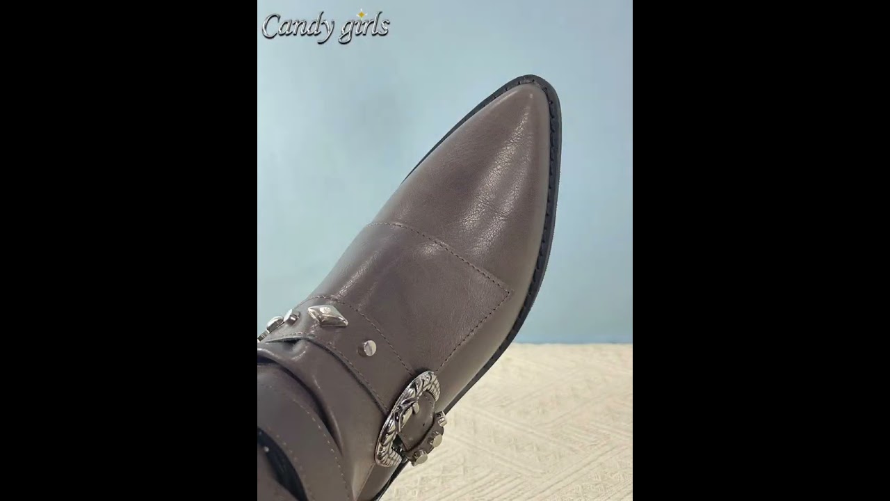 MORCHALO RETRO PUNK STYLE KNEE-HIGH BOOTS  