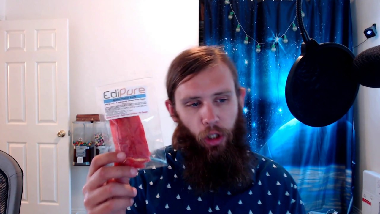 Marijuana Edible Review: EdiPure Watermelon Belts 250 mg
