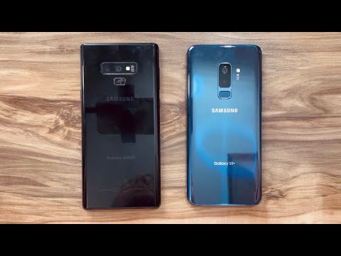 Video: Hvad er bedre Samsung s9 eller note 9?