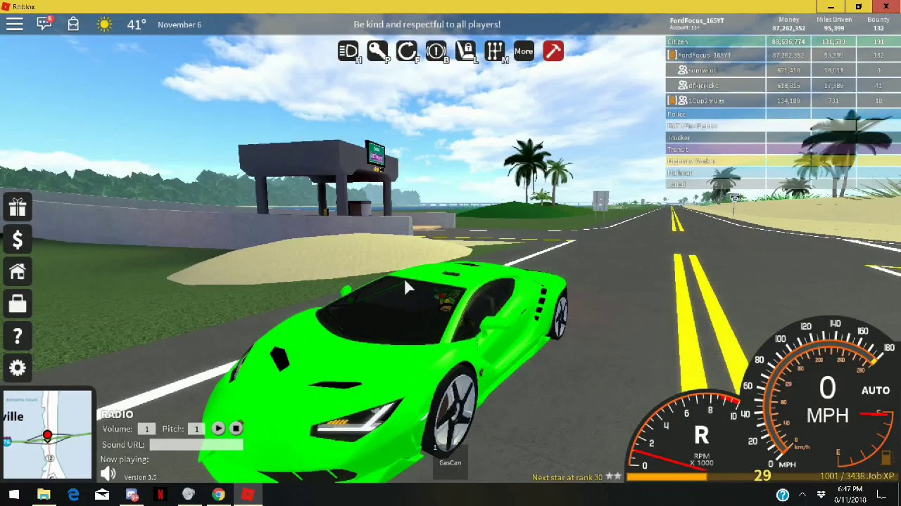 Roblox Ultimate Driving Jcking 16 Reaches His Royal Mile Milestone Of 100 000 Miles By Fordmustangyt - roblox ultimate driving gang