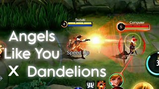/// Angels Like You X Dandelions /// Heroes Transition Edit by Suzuki Mlbb -MLBB