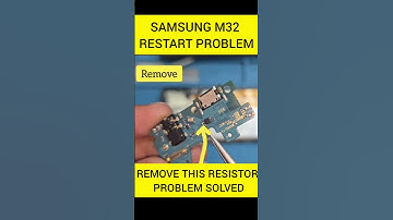 Samsung m32 restart problem solved by removing this resistor from charging board #samaungm32restart