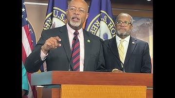 Rep. Glenn Ivey speaks about the end of the 8A Program during a press conference with the CBC.