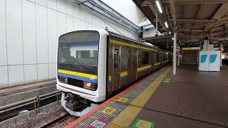 総武本線209系C602編成千葉駅発車